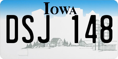 IA license plate DSJ148