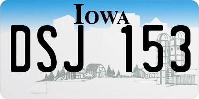 IA license plate DSJ153