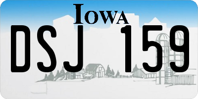 IA license plate DSJ159