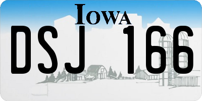 IA license plate DSJ166