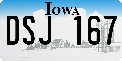 IA license plate DSJ167