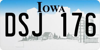 IA license plate DSJ176