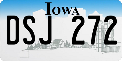 IA license plate DSJ272