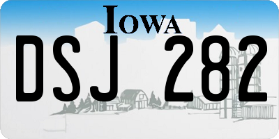 IA license plate DSJ282