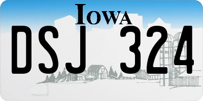 IA license plate DSJ324