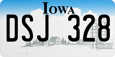 IA license plate DSJ328