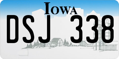 IA license plate DSJ338