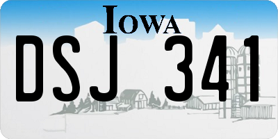 IA license plate DSJ341