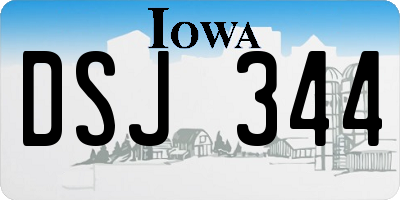 IA license plate DSJ344