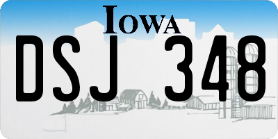 IA license plate DSJ348