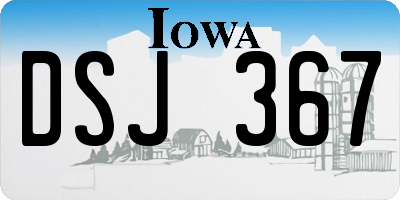 IA license plate DSJ367