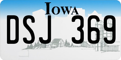 IA license plate DSJ369