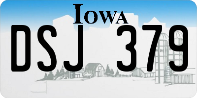IA license plate DSJ379