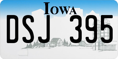 IA license plate DSJ395