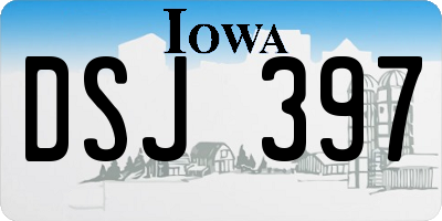 IA license plate DSJ397