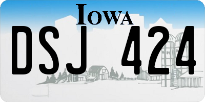 IA license plate DSJ424