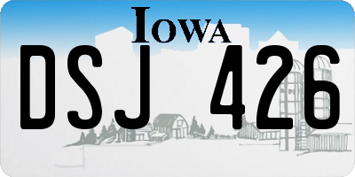 IA license plate DSJ426