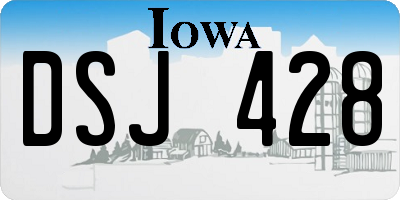 IA license plate DSJ428