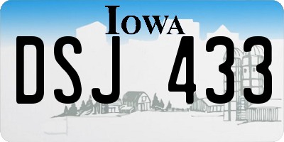 IA license plate DSJ433