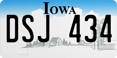 IA license plate DSJ434