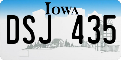 IA license plate DSJ435