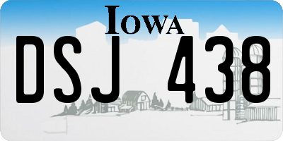 IA license plate DSJ438