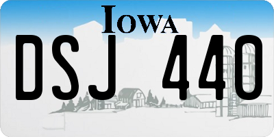 IA license plate DSJ440