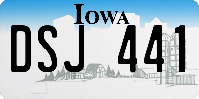 IA license plate DSJ441