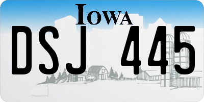 IA license plate DSJ445