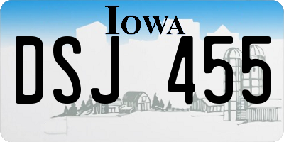 IA license plate DSJ455