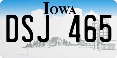 IA license plate DSJ465