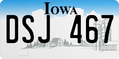 IA license plate DSJ467