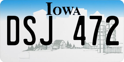 IA license plate DSJ472