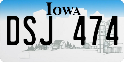 IA license plate DSJ474