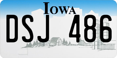 IA license plate DSJ486