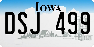 IA license plate DSJ499