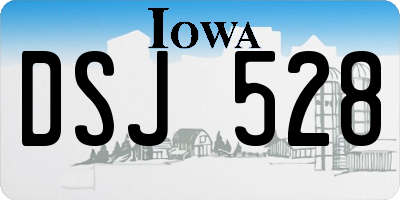 IA license plate DSJ528