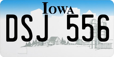IA license plate DSJ556