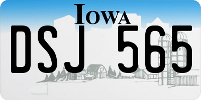 IA license plate DSJ565
