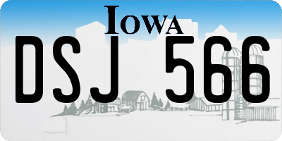 IA license plate DSJ566