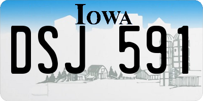 IA license plate DSJ591