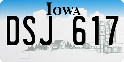 IA license plate DSJ617