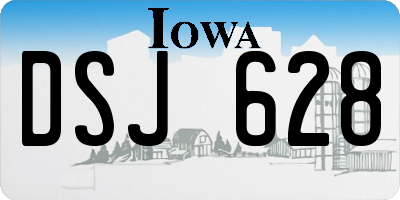 IA license plate DSJ628