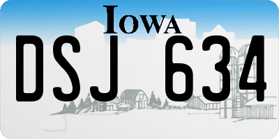 IA license plate DSJ634