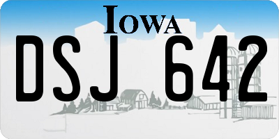 IA license plate DSJ642