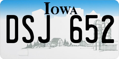 IA license plate DSJ652