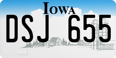 IA license plate DSJ655