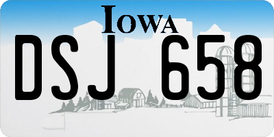 IA license plate DSJ658