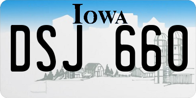 IA license plate DSJ660