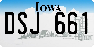 IA license plate DSJ661